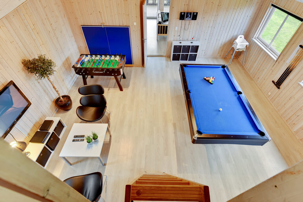 Neben den vielen schönen Stunden, die man im Poolbereich des Hauses verbringen kann, bietet das Luxusferienhaus 280 auch Spielevergnügen bei Billard/Tischtennis und Darts