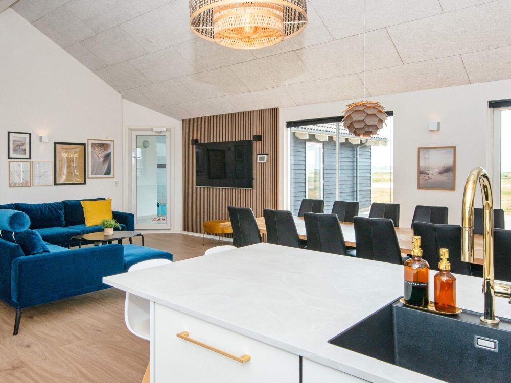 Die Küche im Luxusferienhaus Nr. 293 ist gut eingerichtet.