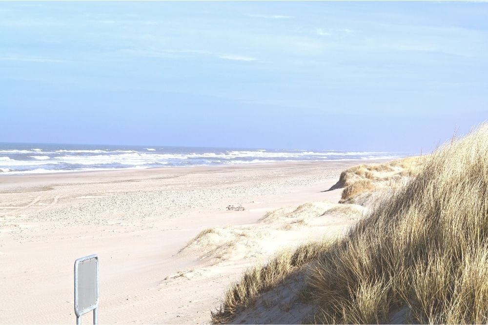 Der herrliche Strand in der Nähe von Luxusferienhaus Nr. 135 bei Westjütland.