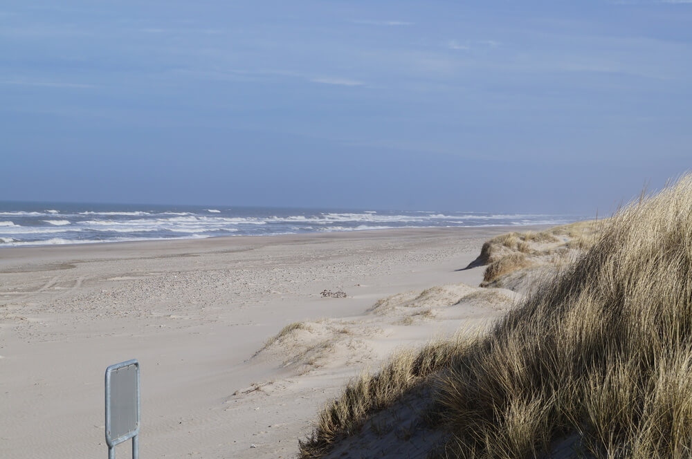 Der herrliche Strand in der Nähe von Luxusferienhaus Nr. 146 bei Westjütland.