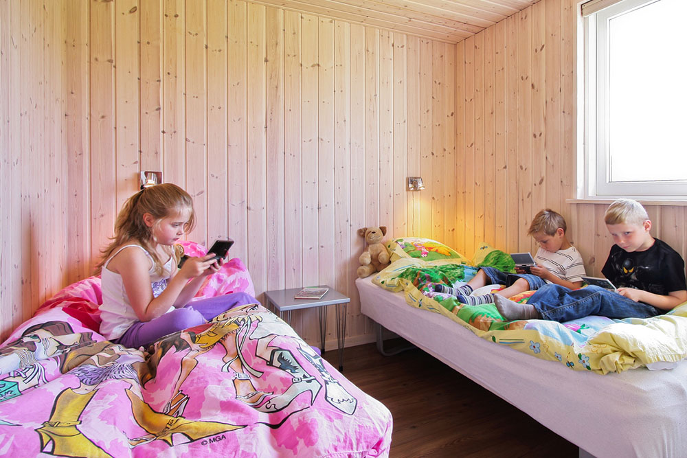 Alle Schlafzimmer des Hauses verfügen über Boxmatratzen und Einbauschränke