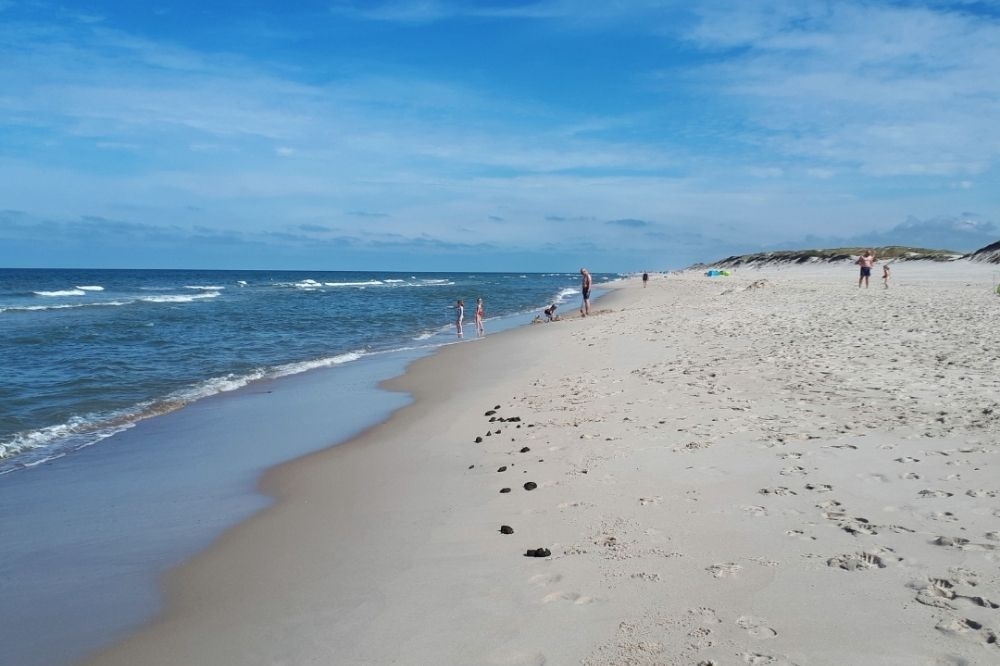 Der herrliche Strand in der Nähe von Luxusferienhaus Nr. 292 bei Westjütland.