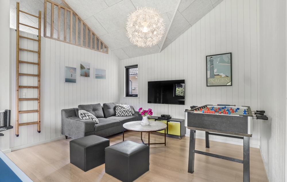 Aktivitätsraum im Luxusferienhaus Nr. 276 mit 7 Schlafzimmern und Platz für 18 Gäste.