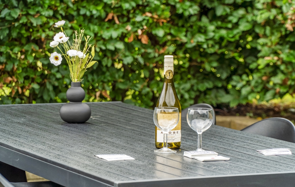 Das Luxusferienhaus Nr. 276 hat eine tolle Terrasse, die mit hochwertigen Gartenmöbeln für 18 Personen ausgestattet ist.