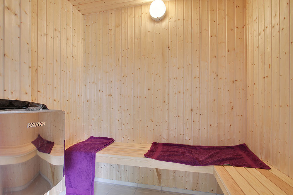 In der Sauna des Hauses wird es einem an kalten Tagen so richtig warm ums Herz